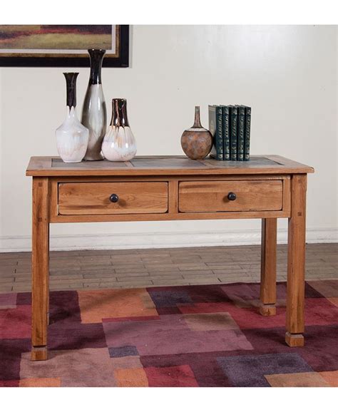 Sunny Designs Sedona 32h Rustic Oak Sofaconsole Table Macys