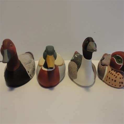 Avon Collectors Duck Series Mallard Pintail Green Winged Teal And