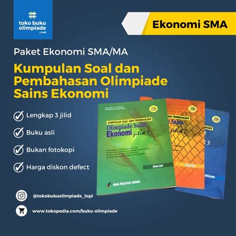 Jual PAKET Kumpulan Soal Pembahasan Olimpiade Ekonomi SMA Jilid 1