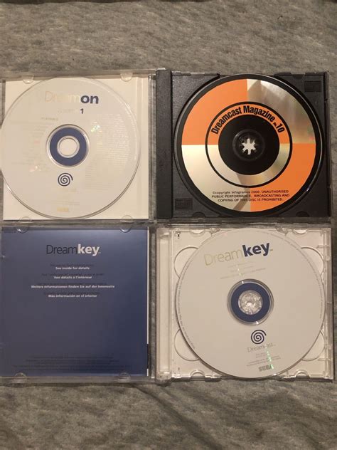 Dream Key Dreamcast First Disc Only With 2 Dreamcast Demos Ebay