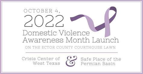 2022 Domestic Violence Awareness Month Launch Ector County Courthouse Odessa 4 October 2022