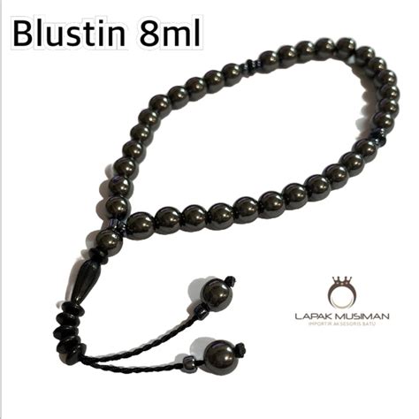 Jual Tasbih Batu Kesehatan Blustin Asli Natural 99 Butir Shopee Indonesia