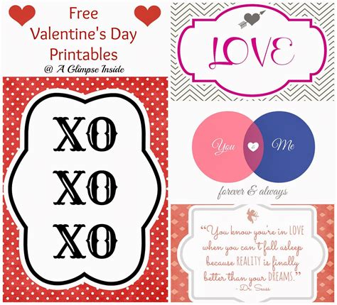 Free Printables For Valentine S Day