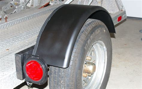 Single Axle Trailer Fender W Backing Plate Steel To Wheels