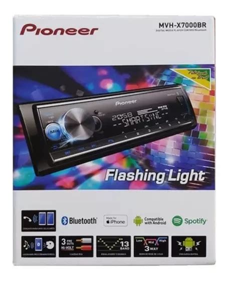 Aparelho Pioneer Mvh X7000br Bluetooth Mixtrax Spotify Pendrive