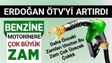 ÖTV oranları artırıldı Benzin motorin ve LPG ye dev zam Ekonomi