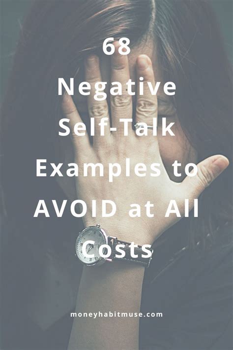 Negative Self Talk Examples To Avoid At All Costs Negative Self