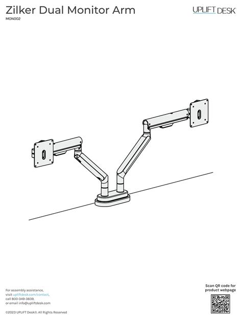 UPLIFT DESK ZILKER MON002 QUICK START MANUAL Pdf Download | ManualsLib