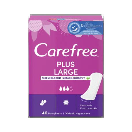 Carefree Plus Large Aloe Wkładki higieniczne 46 sztuk