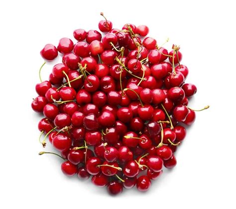 Premium Photo Heap Of Sweet Cherries On White Background