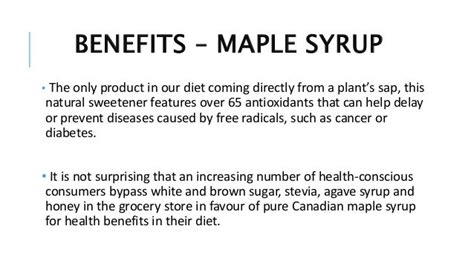 Maple Syrup and its benefits