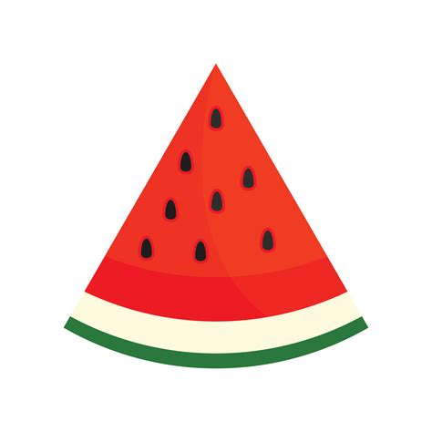 Seed Watermelon Slice Icon Flat Style 14554580 Vector Art At Vecteezy