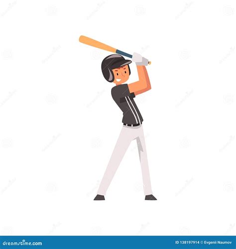 Baseball Player Hitting Ball With Baseball Bat Softball Athlete