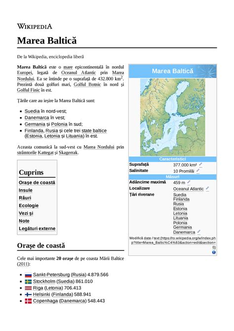 Marea Baltică Marea Baltică Marea Baltică - Modifică date / text (ro