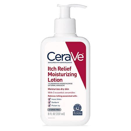 CeraVe Itch Relief Moisturizing Lotion with Pramoxine Hydrochloride for ...