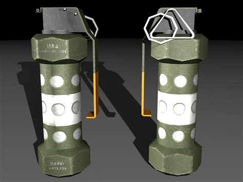 3ds max m84 stun grenade