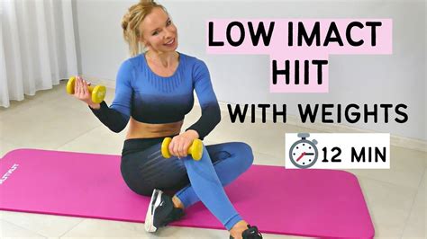 No Jumping HIIT Low Impact Workout With Weights Total Body HIIT No