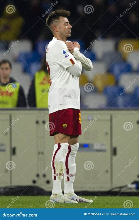 Serie Italiana Una Liga Entre Napoli Y Roma Foto De Archivo Editorial