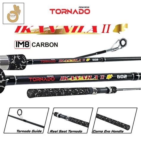 Jual Joran Pancing Tornado Ikan Nila II Carbon IM8 168 180 Cm Shopee