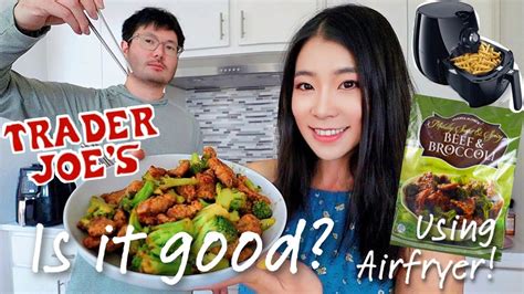 Trader Joes Mildly Sweet And Spicy Beef And Broccoli Review Tjs Asian Food Air Fryer Recipe