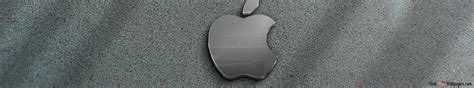 Apple logo on gray background 2K wallpaper download