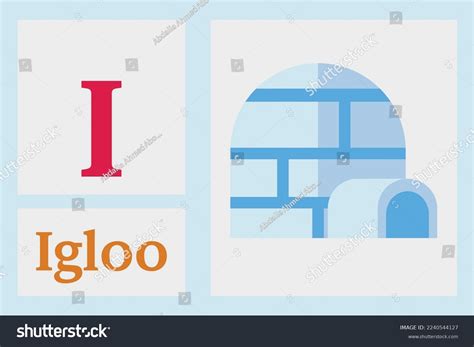 Alphabet Letter Igloo Stock Vector (Royalty Free) 2240544127 | Shutterstock