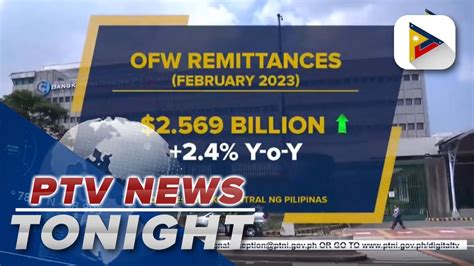 OFW Remittances Up 2 4 In February Video Dailymotion