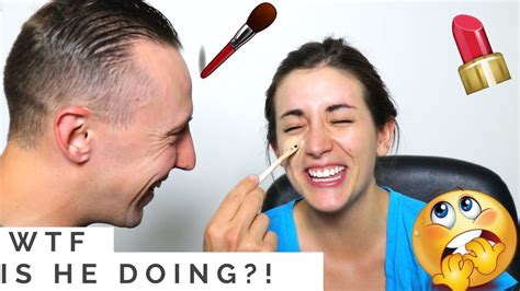 My Husband Does My Makeup Challenge Hilarious Youtube