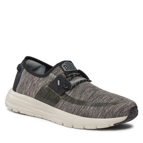 Sneakersy Hey Dude Sirocco Dual Knit Grey Eobuv Cz