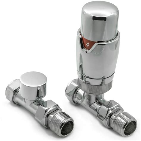 Reina Modal Trv Straight Radiator Valves Chrome Victorian Plumbing