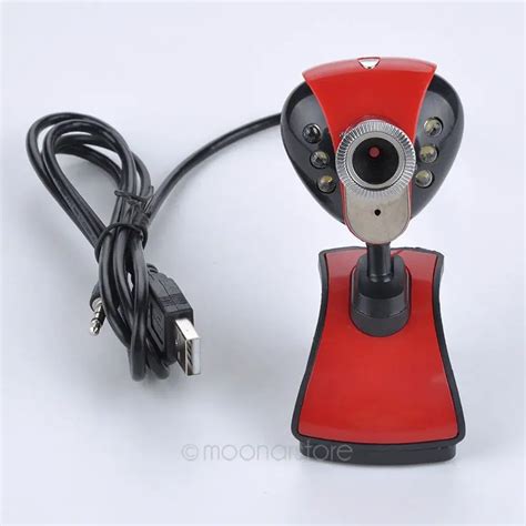 USB 2 0 50 0M 6 LED PC Camera HD Webcam Camera Web Cam With MIC For