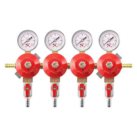 Micro Matic 4 Way Secondary Co2 Regulator 60 Psi Gauge