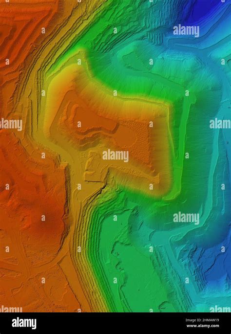 Modelo De Elevaci N De Una Mina Producto Gis Hecho Despu S De Procesar