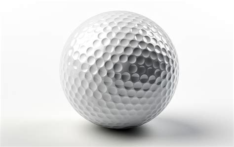 Premium AI Image | Beautiful White Golf Ball Isolated on White Background