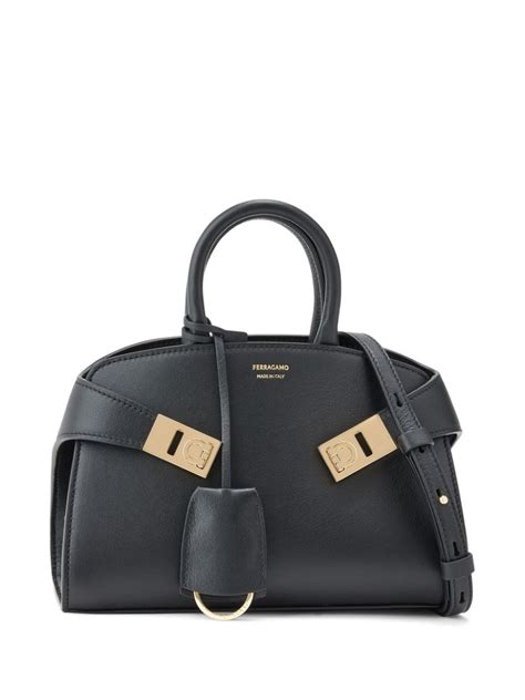 Ferragamo Mini Hug Calfskin Tote Bag Farfetch