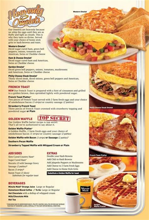 Huddle House Menu