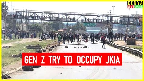 See What Happened Along Outering Road As Gen Z Tried To Occupy Jkia In