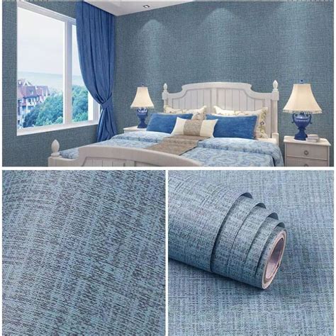 Jual Wallpaper Dinding Polos Abu Abu Krem Hijau Coklat Biru Bertekstur