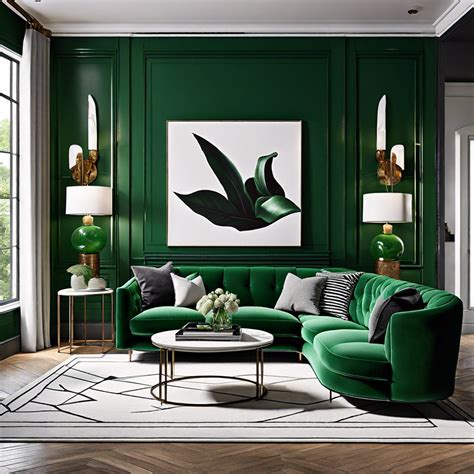 emerald green sofa living room ideas