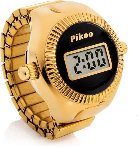 Pikoo Unisex Digital Ring Watch Wmade In Japan Movement One Size