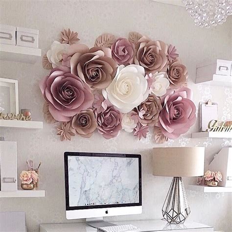 Paper Flowers Wall Decoration Large Paper Flowers Paper - Etsy UK