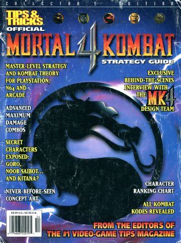 Tips & Tricks Official Mortal Kombat 4 Strategy Guide - Tips & Tricks ...