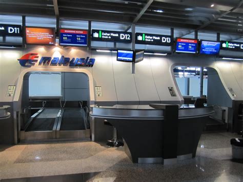 Malaysia Airlines First Business Class Check In Counters Upgrading