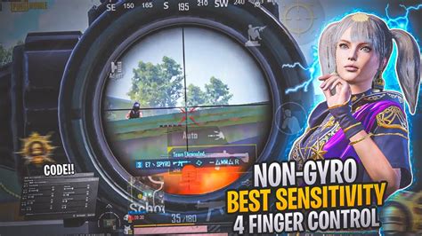 BGMINEW BEST NON GYRO SENSITIVITY CODE 4 FINGER CONTROL SETTINGS FOR