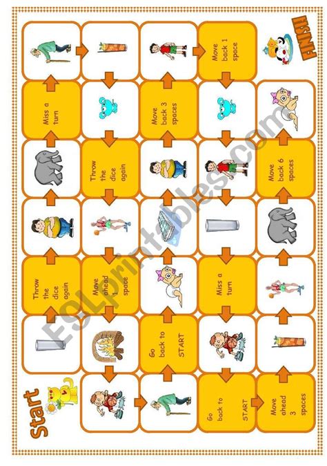 Boardgame Opposites Esl Worksheet By Saramariam