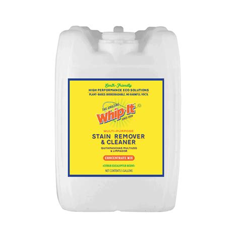 Whip It Multi Purpose Stain Remover Concentrate 5 Gallon Commercial