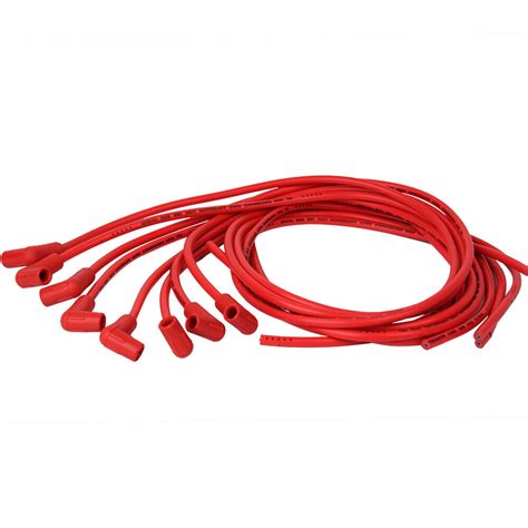 Universal 8mm Spark Plug Ignition Cable Wires Set For Red And Post HEI