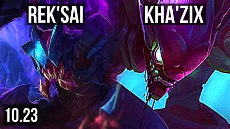 Selfmade REK SAI Vs KHA ZIX JUNGLE 13 2 15 Rank 4 Rek Sai Godlike