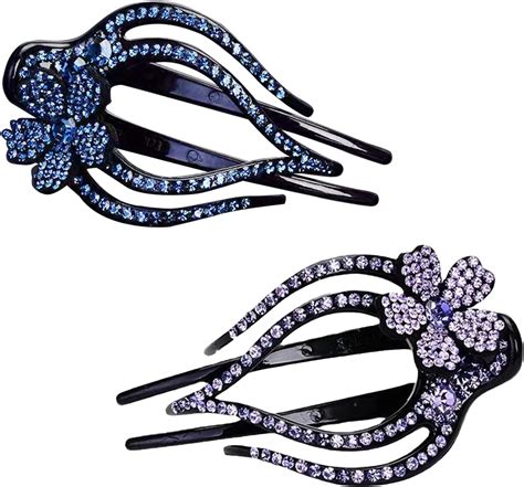 No Crease Hair Clips Diamond Hair Pin Rhinestone Flower Hair Clip Large