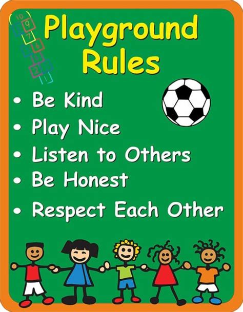 Playground Rules Sign Signs2schools